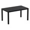 Luxury Commercial Living 55" Black Patio Rectangle Dining Table